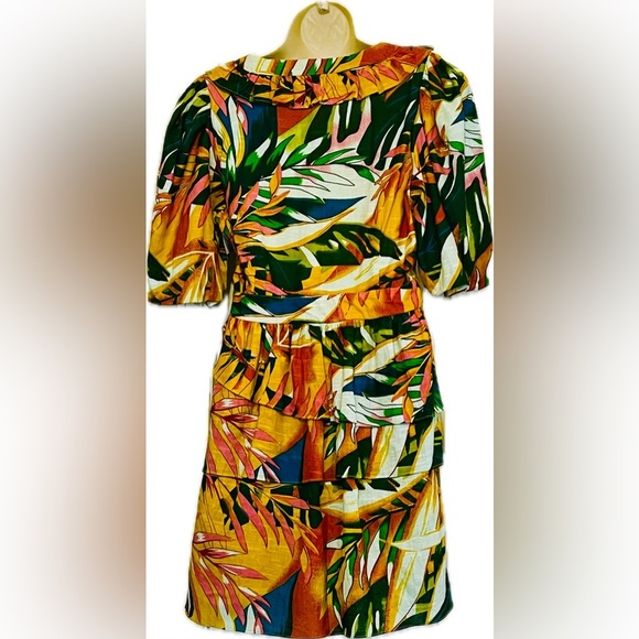 Walter Baker Alani Floral Mini Dress, Color Yellow Multicolor, Size 8, N… - Picture 4 of 11